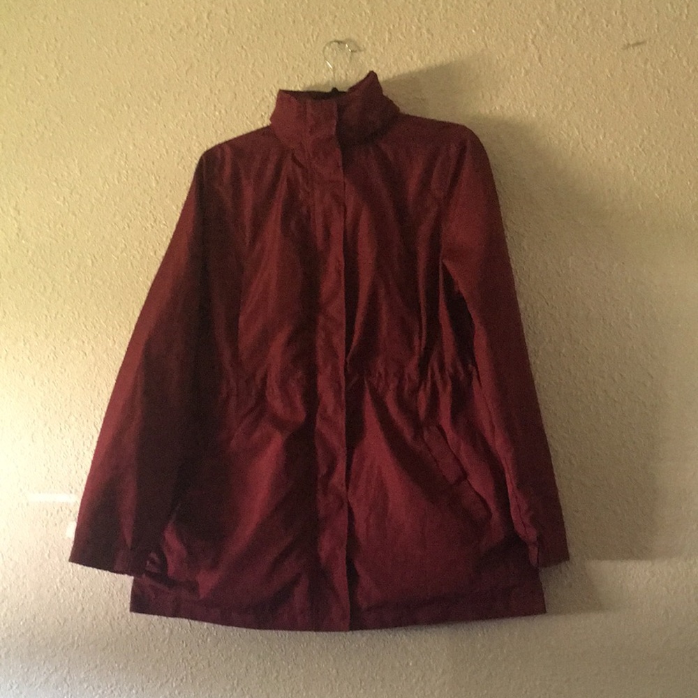 Maroon Rain Jacket
